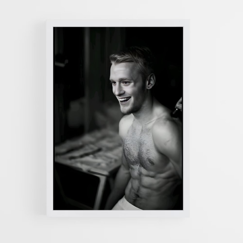 Poster Sourire de Jonnie – affiche Jeux Olympiques (vue 3)